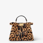 FENDI Peekaboo ISeeU Small Printed cavallino calfskin bag